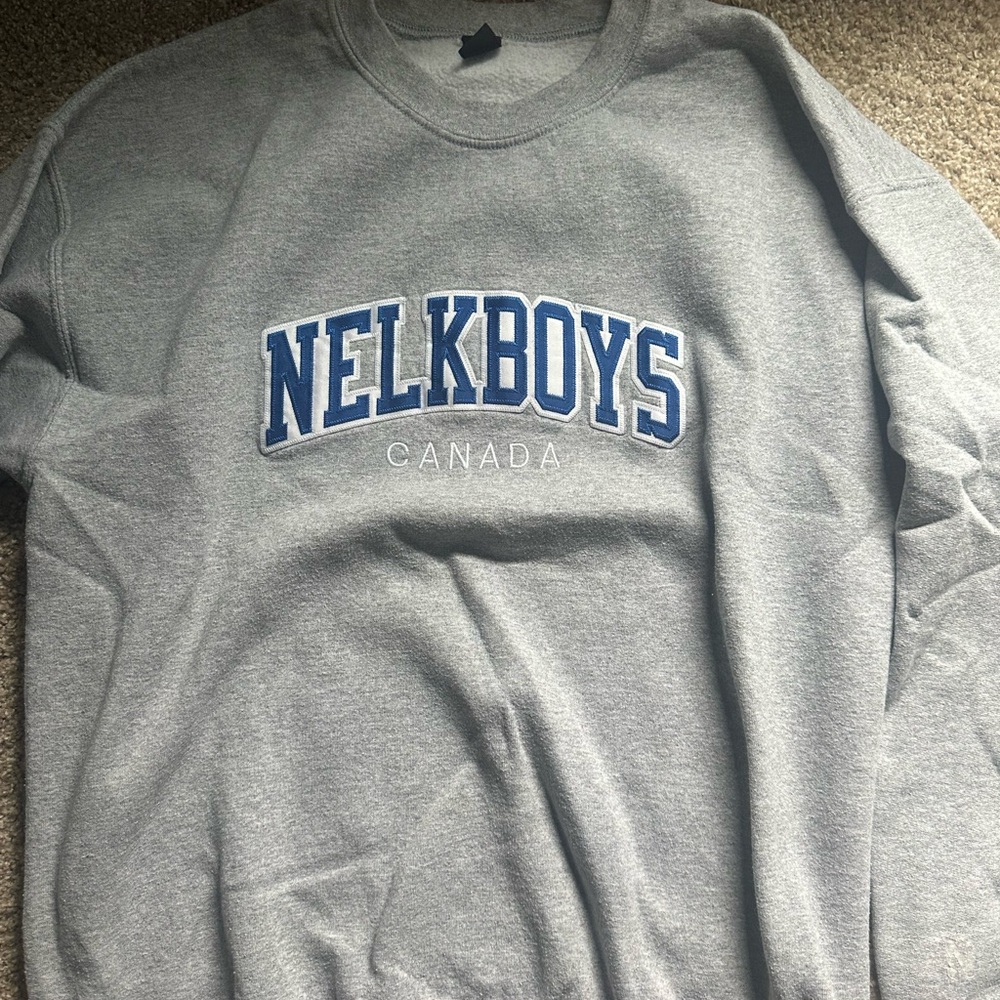 OG NELKBOYS Canada Gray Crewneck Sweater
